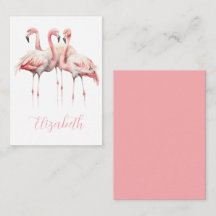 Flamingos cor-de-rosa tropical personalizados