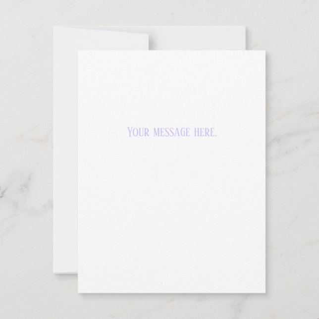 Cartão De Notas Flat Easter Card (Verso)