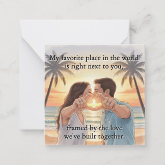 Cartão De Notas Flat Note Card