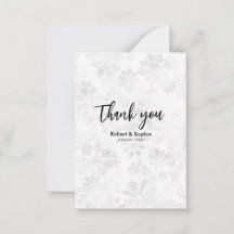 Floco de Neve de Inverno Casamento Obrigado