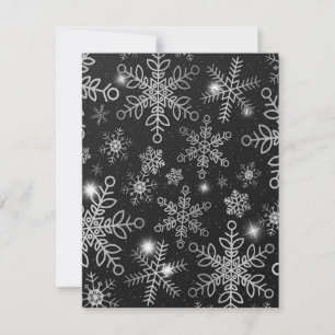 Cartão De Notas Flocos de Neve 8
