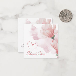 Cartão De Notas Flor de aquarela moderna