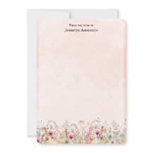 Flor de Campo Moderna Botânica Floral Personalizad