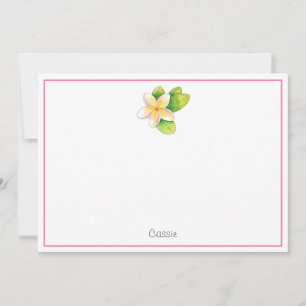 Cartão De Notas Flor de Plumeria