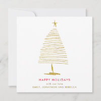 Flor Dourada de Faux de árvore de Natal simples