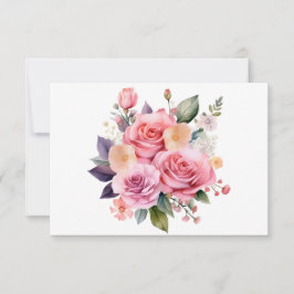 Cartão De Notas Flor Floral Simples Moderno de Aquarela