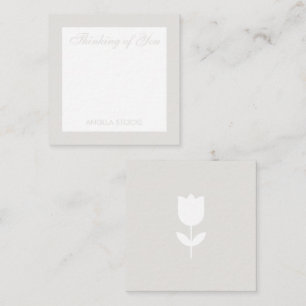 Cartão De Notas Flor Retro Personalizada