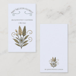 Cartão De Notas Floral Boutique Business Card correspondance