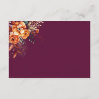 Floral outonal elegante burgundy