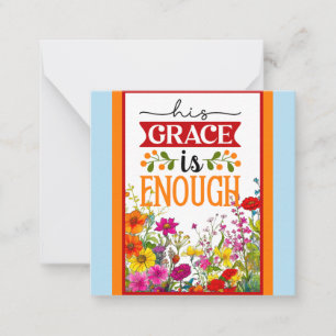 Cartão De Notas Floral Retro Inspirador