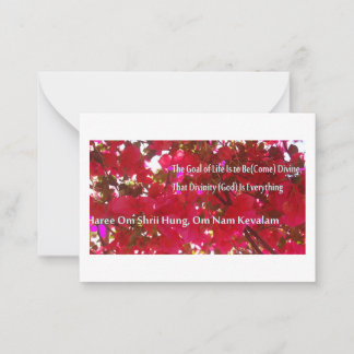 Cartão De Notas Flores