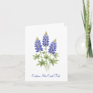 Cartão De Notas Flores Bluebonnet Texas Arte Elegante