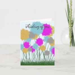 Cartão De Notas Flores bonito
