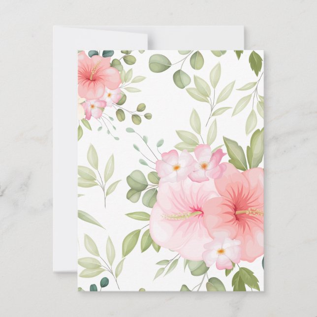 Cartão De Notas Flores de Aquarela 20 (Frente)