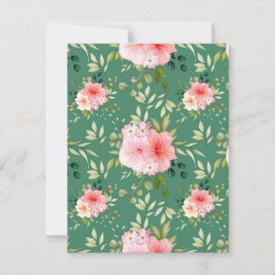 Cartão De Notas Flores de Aquarela 24