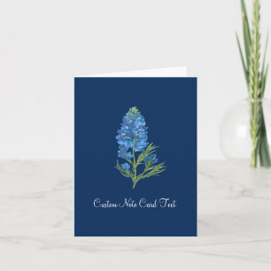 Cartão De Notas Flores de Bluebonnet na Arte Elegante do Texas