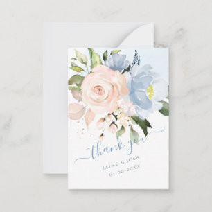 Cartão De Notas Flores De Cores Aquáticas PixDezines Azul Empurrad