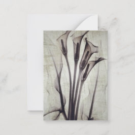 Cartão De Notas Flores de Raios X bonito Vintage