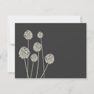 Cartão De Notas Flores Estranhas, Banho/Cinza, Artigos de papelari