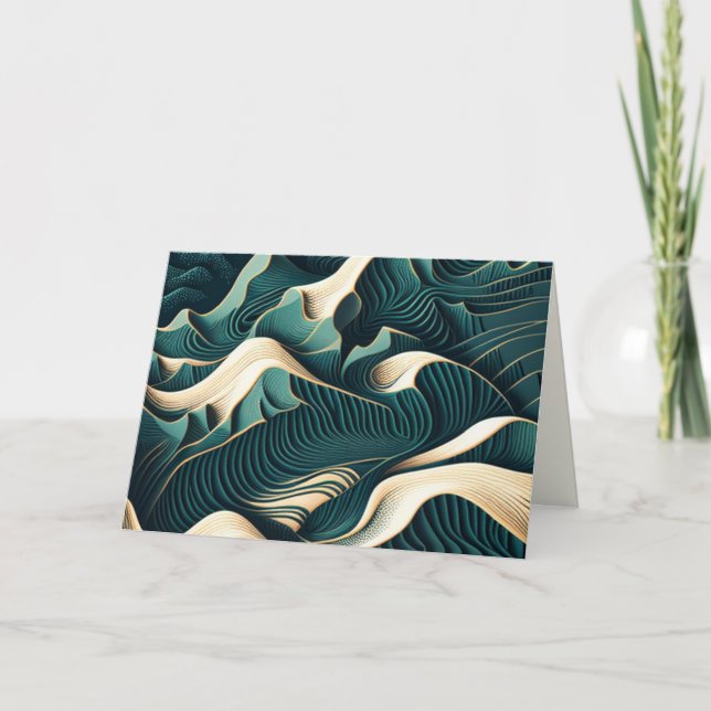 Cartão De Notas Flowing Harmony (Frente)