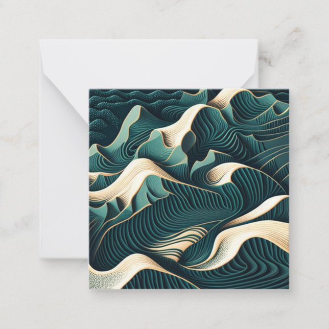 Cartão De Notas Flowing Harmony (Frente)