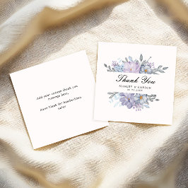 Cartão De Notas Fluxo De Casamento De Script Floral De Watercolor