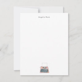 Cartão De Notas Fluxo de Máquina de Digitalização de Vintage de Aq