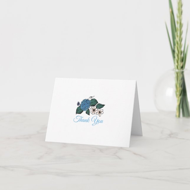 Cartão De Notas Folded Thank You Card (Frente)