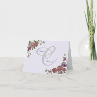 Cartão De Notas Folga de casamento Obrigado/Cartão de Nota
