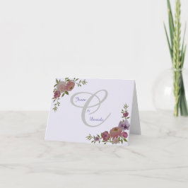 Cartão De Notas Folga de casamento Obrigado/Cartão de Nota