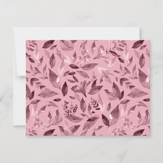 Cartão De Notas Folhas de cor aquosa 3 (Frente)