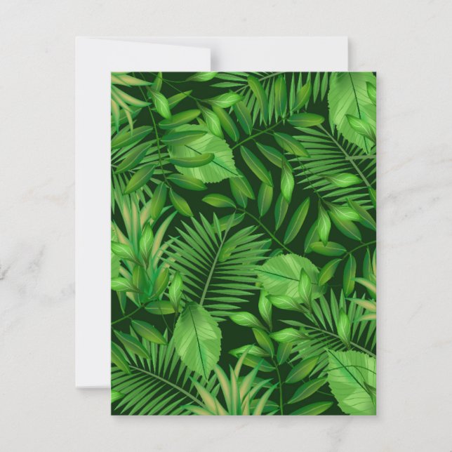 Cartão De Notas Folhas tropicais 3 (Frente)