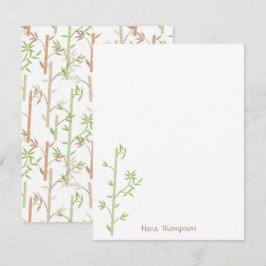 Cartão De Notas Foliage Oriental Foliage Foliage