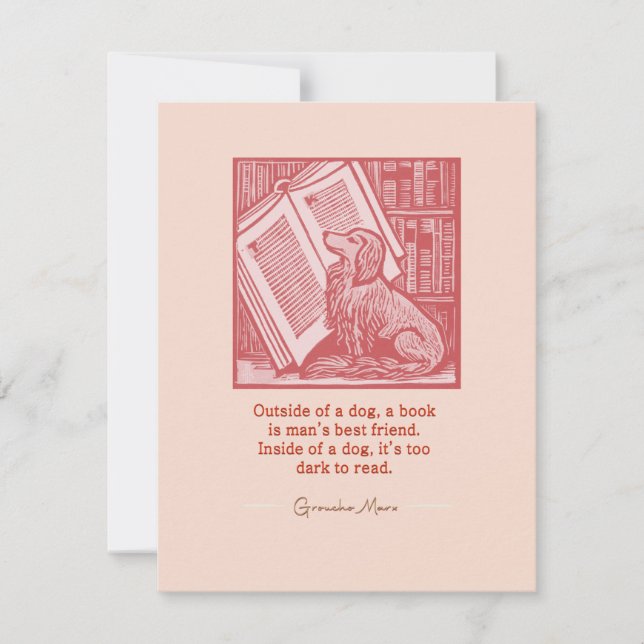 Cartão De Notas Fora de um Cão (Frente)