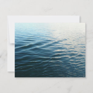 Cartão De Notas Formas de Fotografia da Abstrato de Água Azul