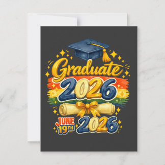 Cartão De Notas Formatura Personalizada Turma de 2026 Família Croc
