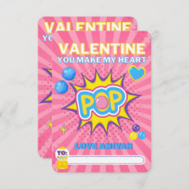 Cartão De Notas Foto adorável de Dia dos Namorados na sala de aula