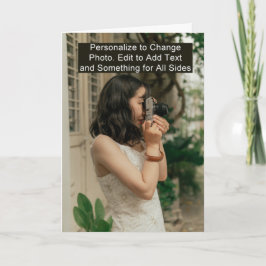 Cartão De Notas Foto: Aniversário Parabéns Grupo Casado Saudação