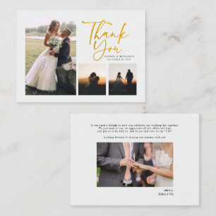 Cartão De Notas Foto De Casamento Com Letra Mão De Orçamento Obrig