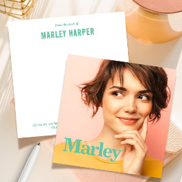 Cartão De Notas Foto de diversão simples e simples para o Notecard