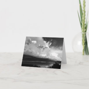 Cartão De Notas Foto de tempestade dramática em preto e branco