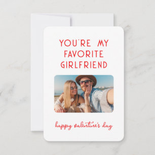 Cartão De Notas Foto do dia de os namorados Você é o meu Namorada