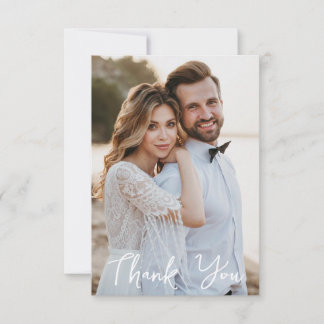 Cartão De Notas Foto Simples De Casamento Adicione Sua Saudação Ob