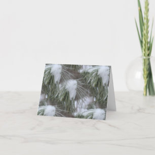 Cartão De Notas Fotografia da Natureza de Inverno com Neve e Gelo