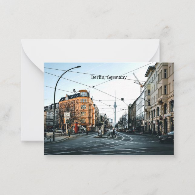 Cartão De Notas Fotografia de Centro Berlin, Alemanha (Frente)