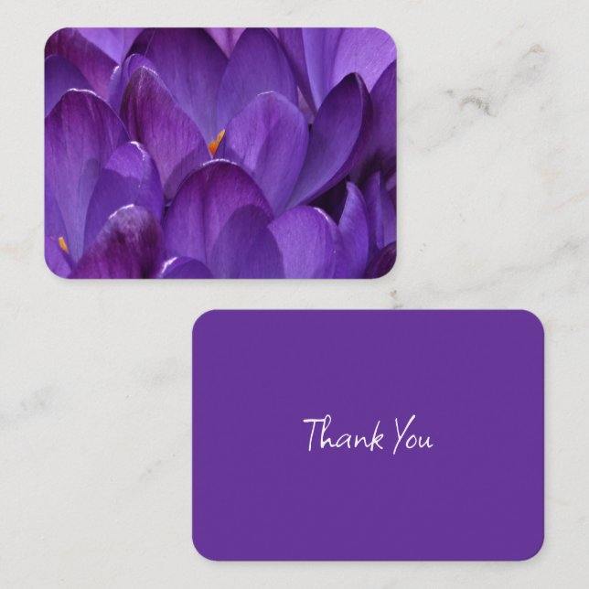 Cartão De Notas Fotografia de Crocus de Primavera (Frente/Verso)