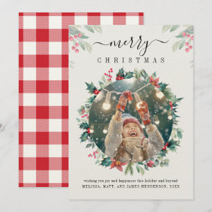 Cartão De Notas Fotografia de Feriados de Natal Personalizada