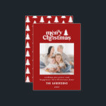 Cartão De Notas fotografia gráfica de Natal de orçamento<br><div class="desc">cartão gráfico Feliz Natal para fotos de Natal. Com texto desenhado à mão moderno e árvores.</div>