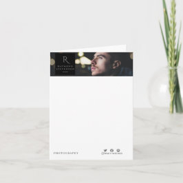 Cartão De Notas Fotografia Moderna Casual Profissional