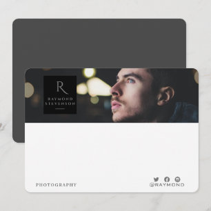 Cartão De Notas Fotografia Moderna Casual Profissional